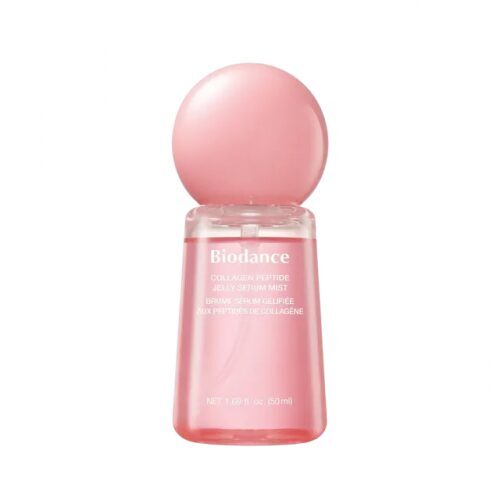 Mitrinošs mists-serums ar kolagēnu un peptīdiem ādas tvirtumam Biodance  Collagen Peptide Jelly Serum Mist